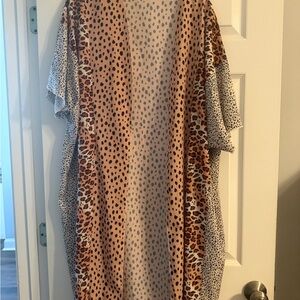 Leopard Print Kimono Cardigan